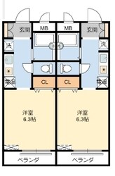 アミスタ花北の物件間取画像